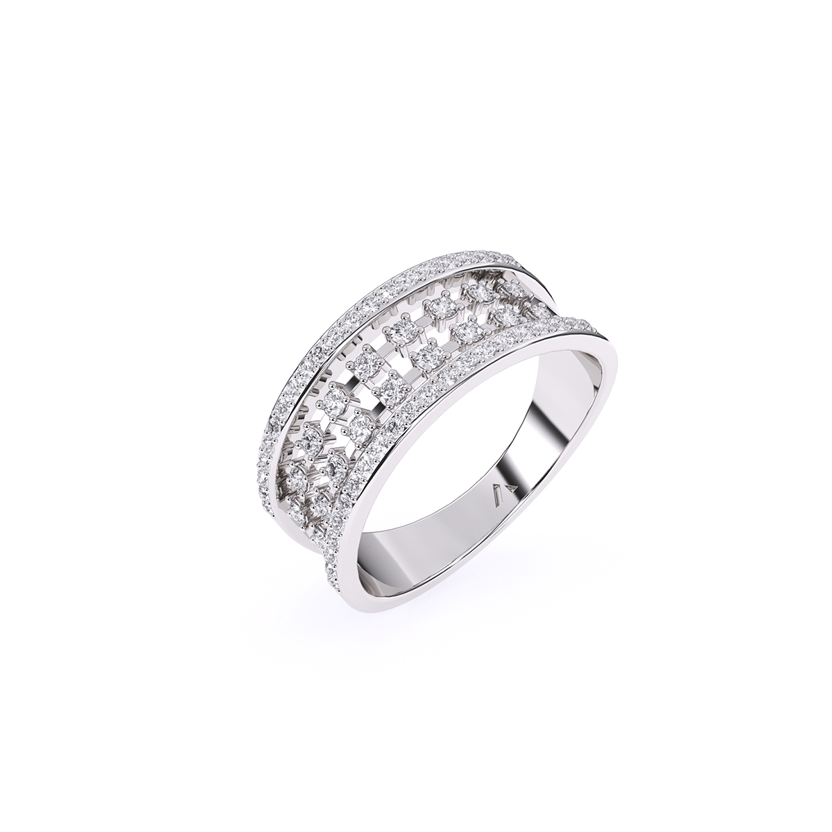 Dazzling Rose Gold and Diamond Ring For Women